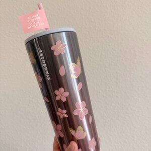 RARE! NWT Starbucks 2025 Sakura Cherry Blossom Metal Tumbler